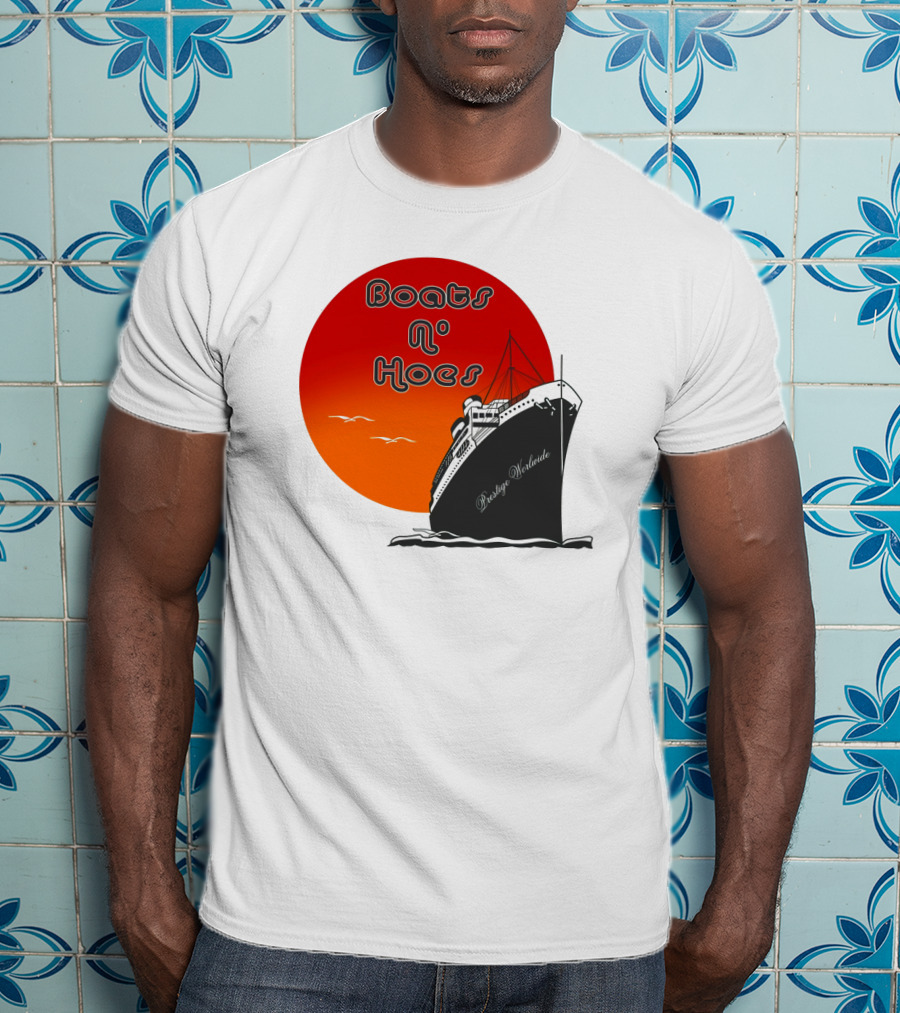 Boats N' Hoes Prestige Worldwide Step Brothers Sun Cruise T-Shirt