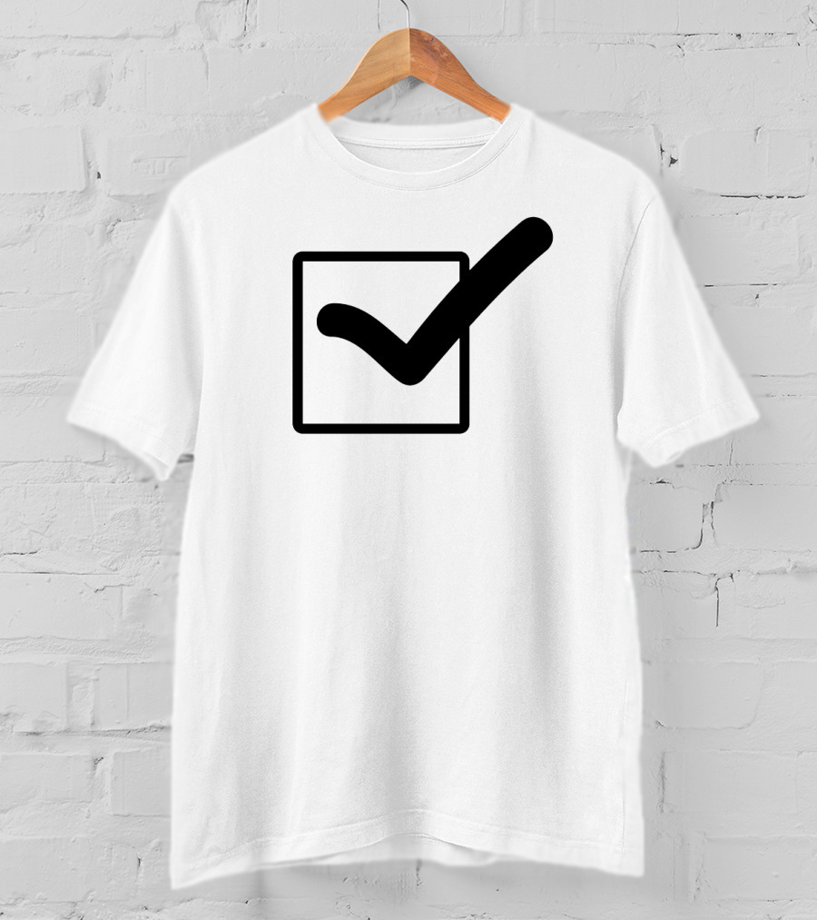 Check Mark Icon In Square Box T-Shirt