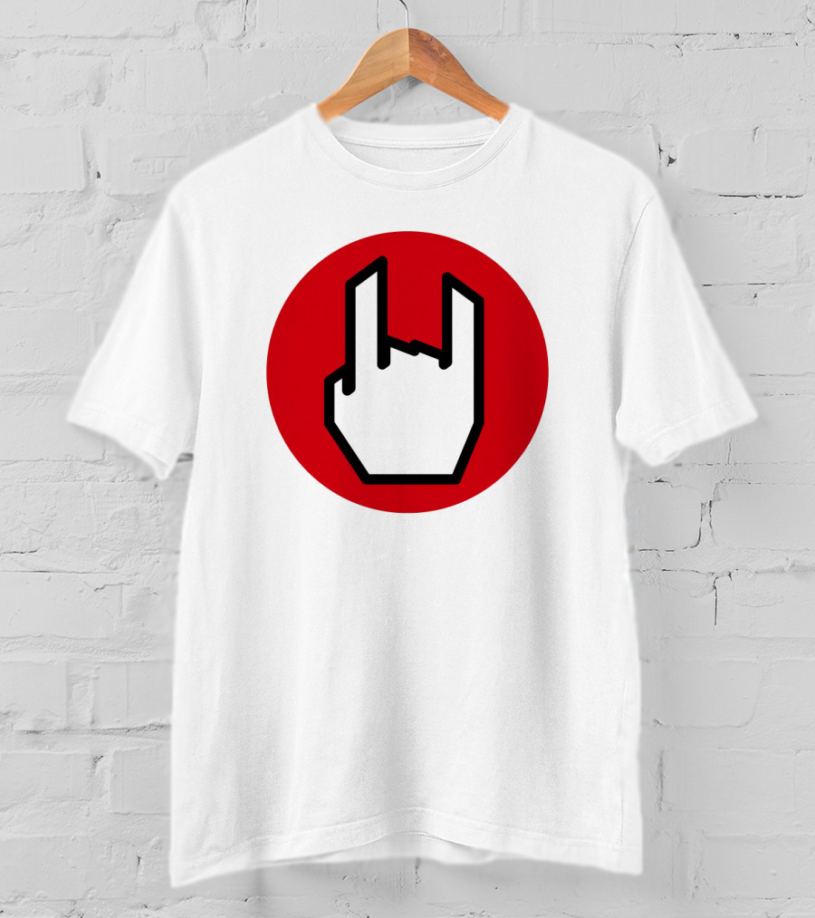 EMP Metal Hand Gesture Symbol T-Shirt