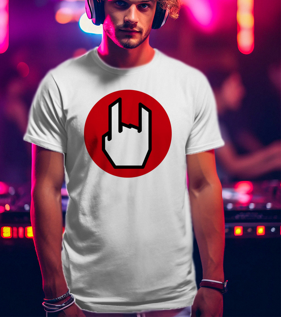 EMP Metal Hand Gesture Symbol T-Shirt