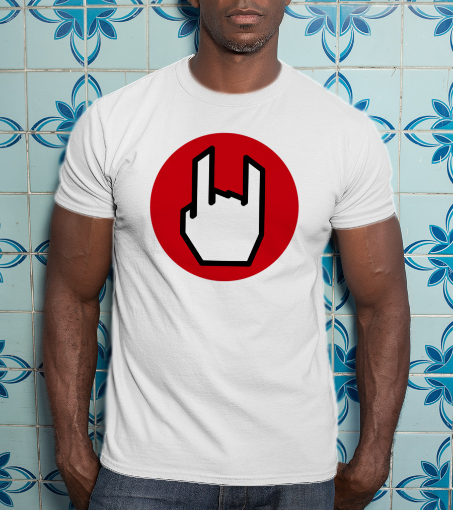 EMP Metal Hand Gesture Symbol T-Shirt