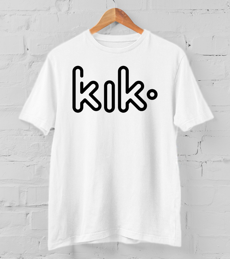 Kik Logo Text Minimalist T-Shirt