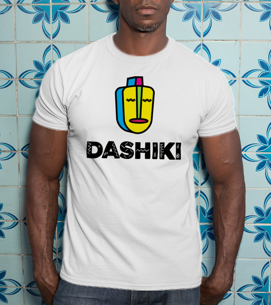 DASHIKI Colorful Geometric Mask T-Shirt