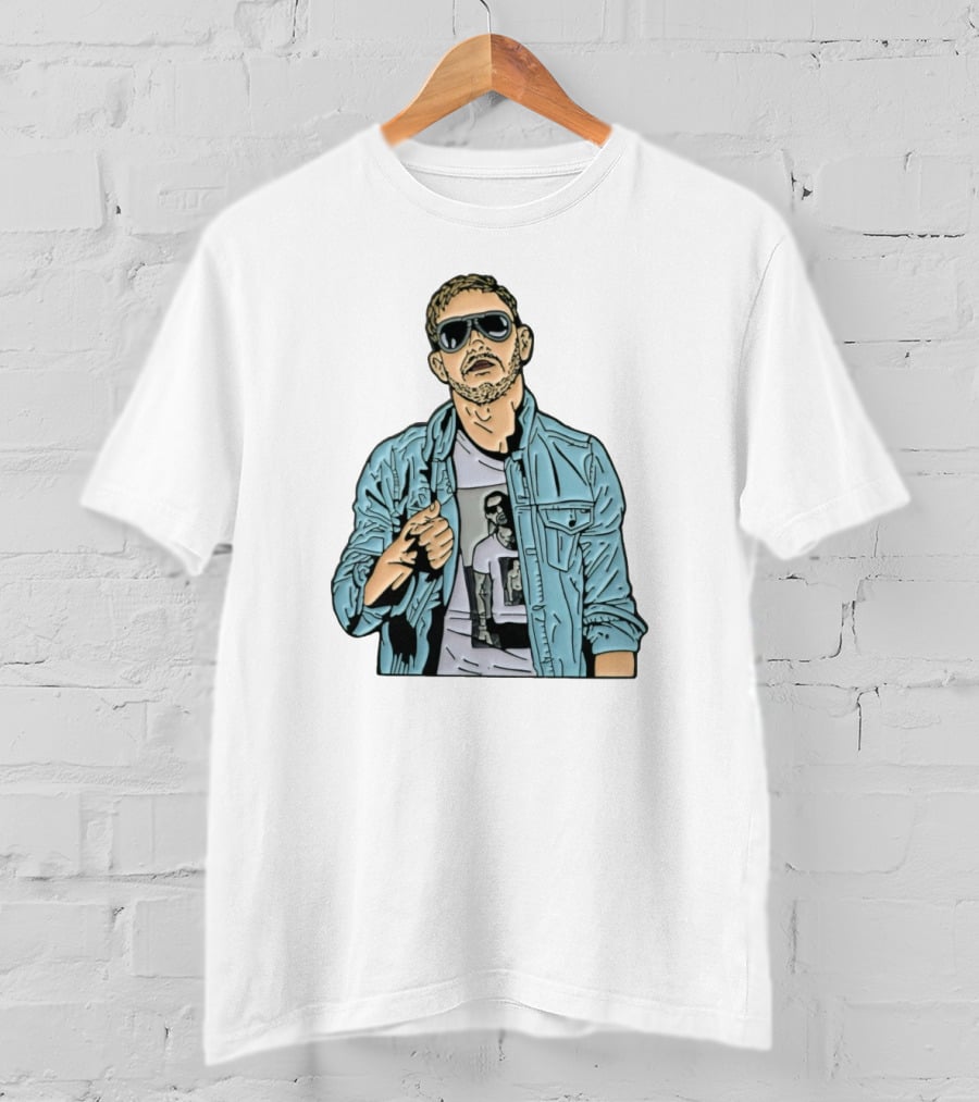 Orange Cassidy Denim Jacket Sunglasses T-Shirt