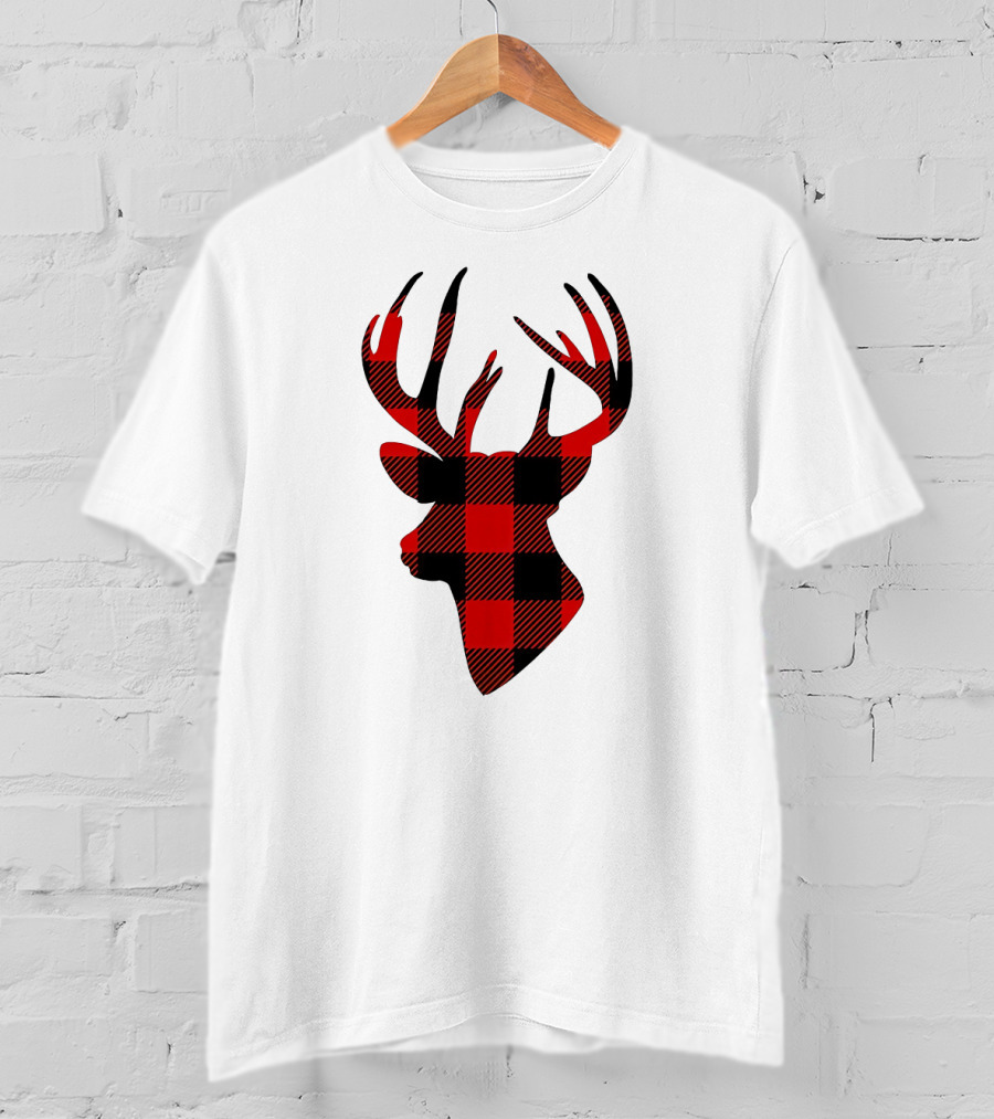 Buffalo Plaid Deer T-Shirt