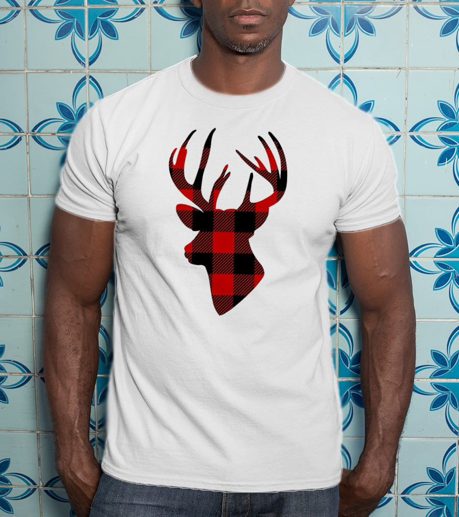 Buffalo Plaid Deer T-Shirt