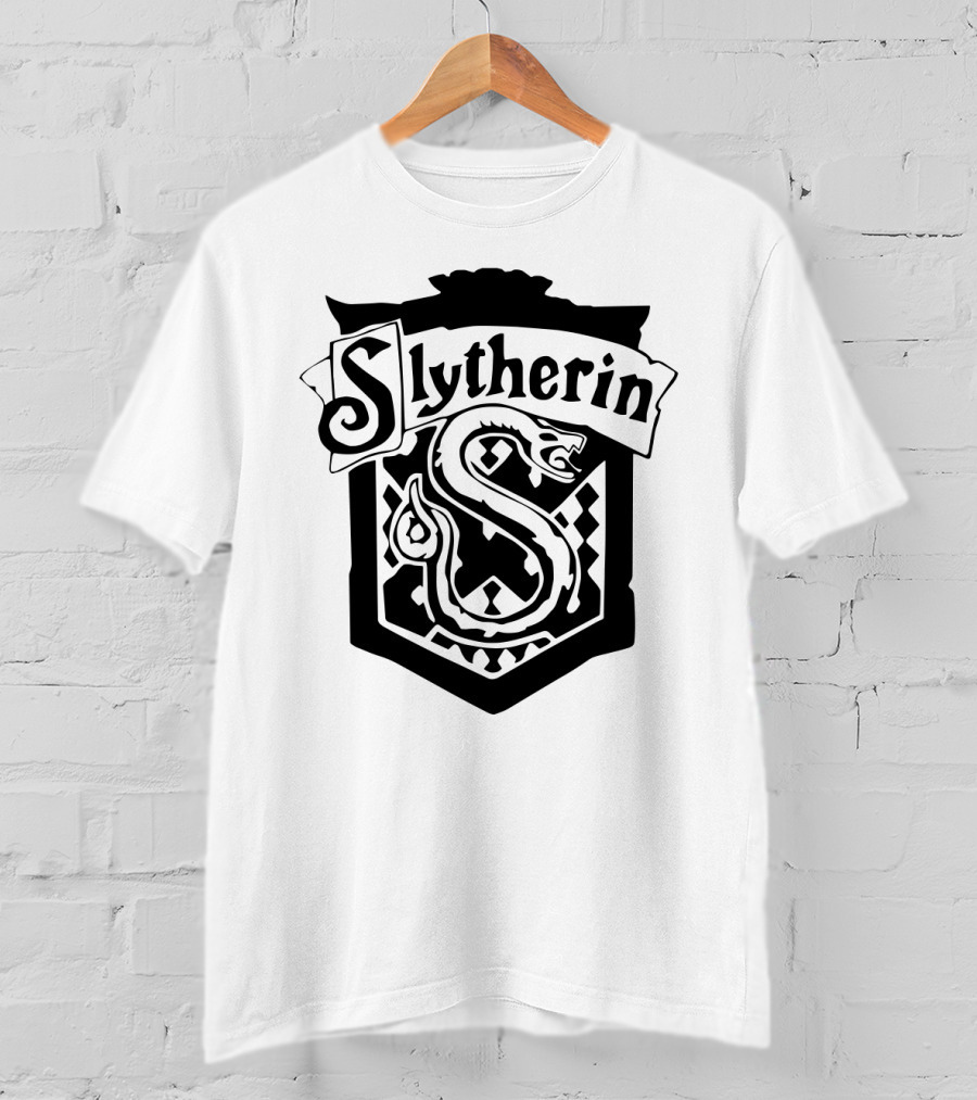 Slytherin House Crest Snake Emblem T-Shirt