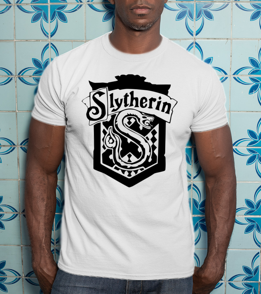 Slytherin House Crest Snake Emblem T-Shirt