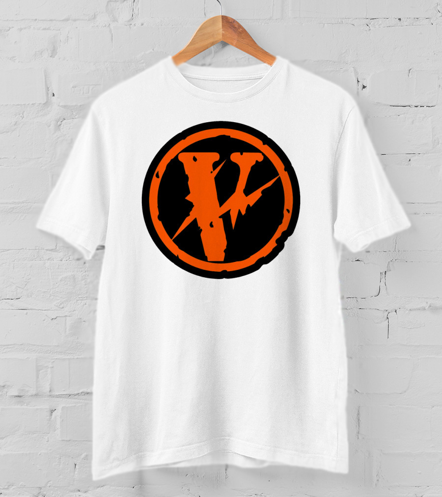 Vlone Iconic V In Orange Circle T-Shirt