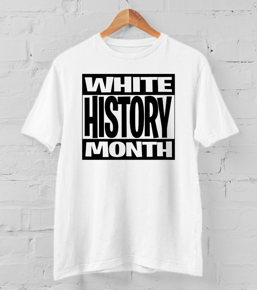 White History Month Bold Black T-Shirt