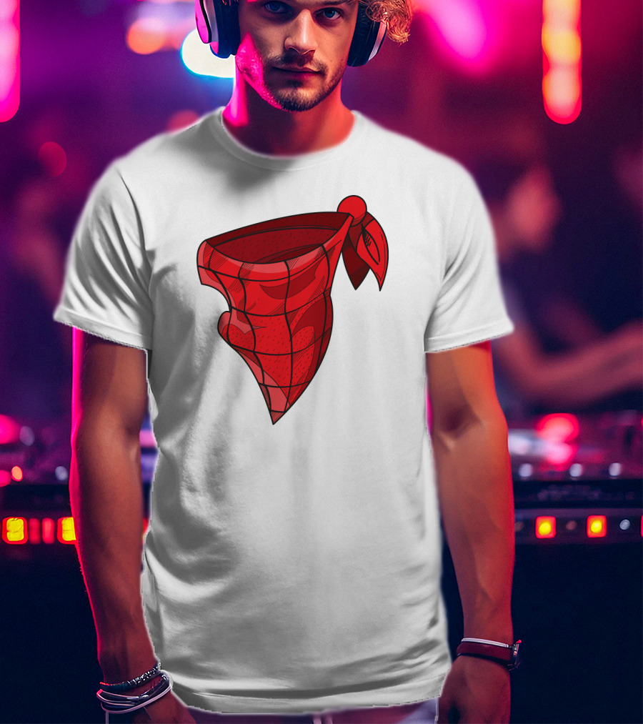 Bandana Paisley Red Scarf T-Shirt