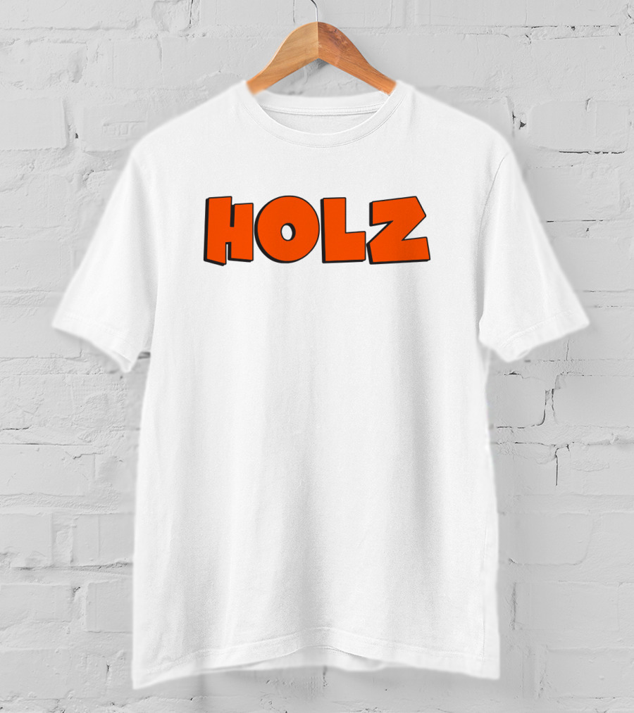 HOLZ Bold Orange Text T-Shirt