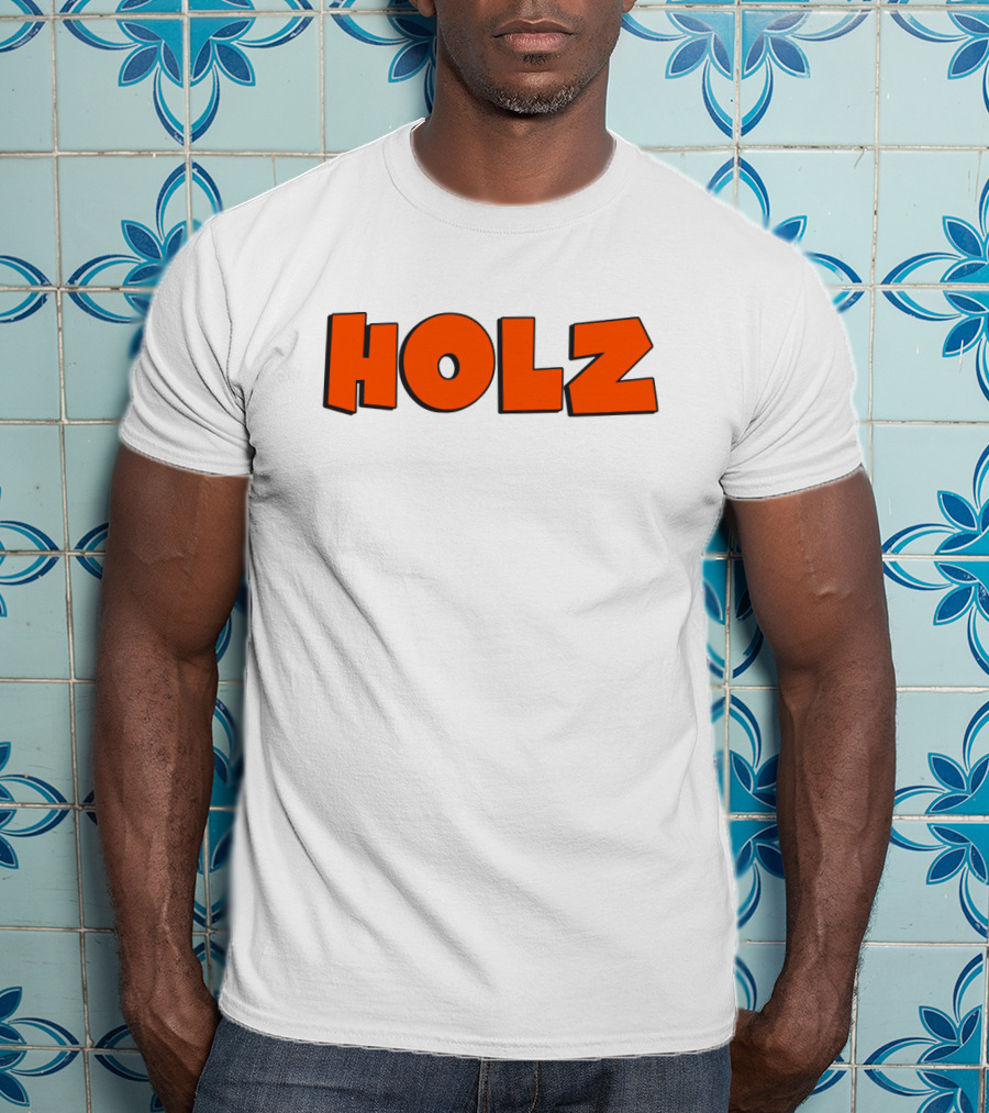 HOLZ Bold Orange Text T-Shirt