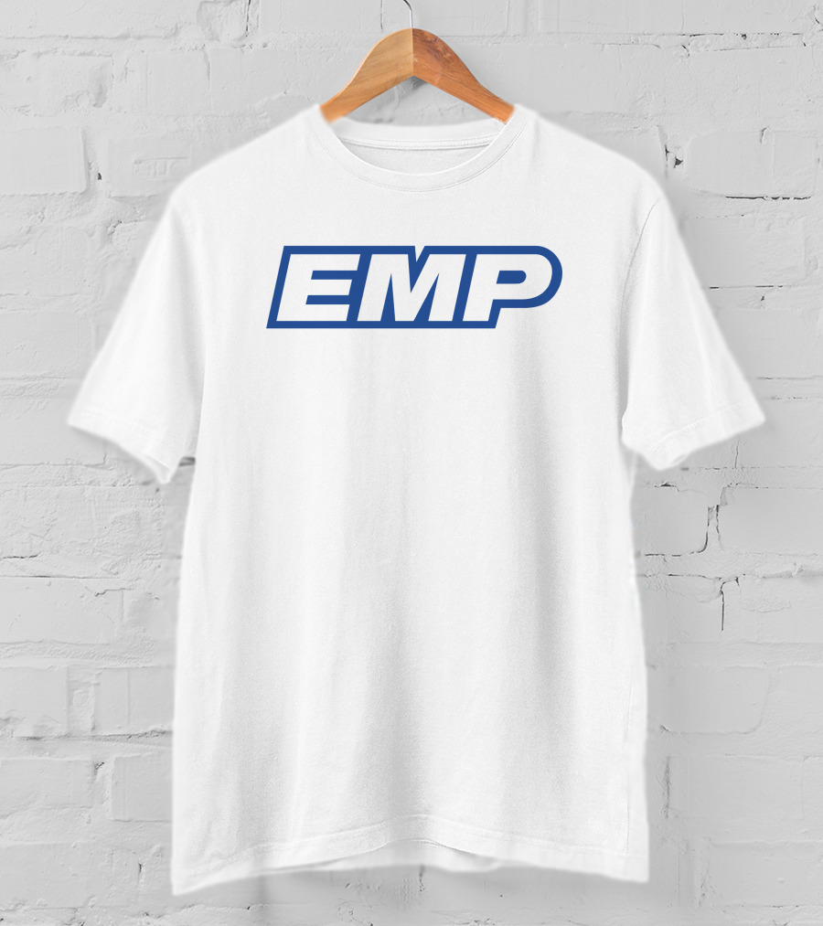 EMP Blue Bold Text In Block T-Shirt