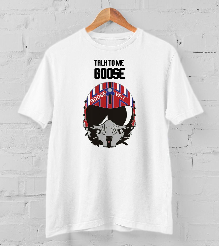 Talk To Me Goose Helmet VF-1 Navy Aviation T-Shirt