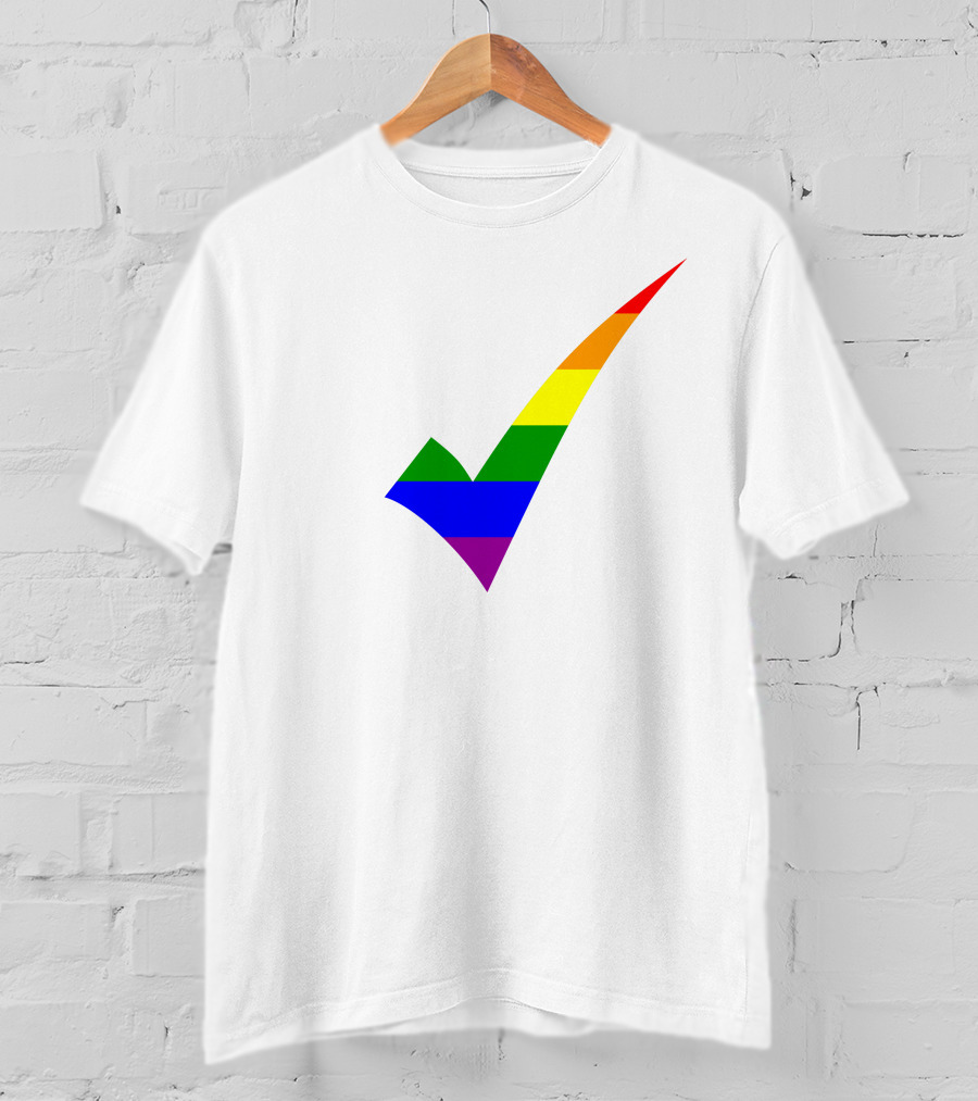 Rainbow Check T-Shirt