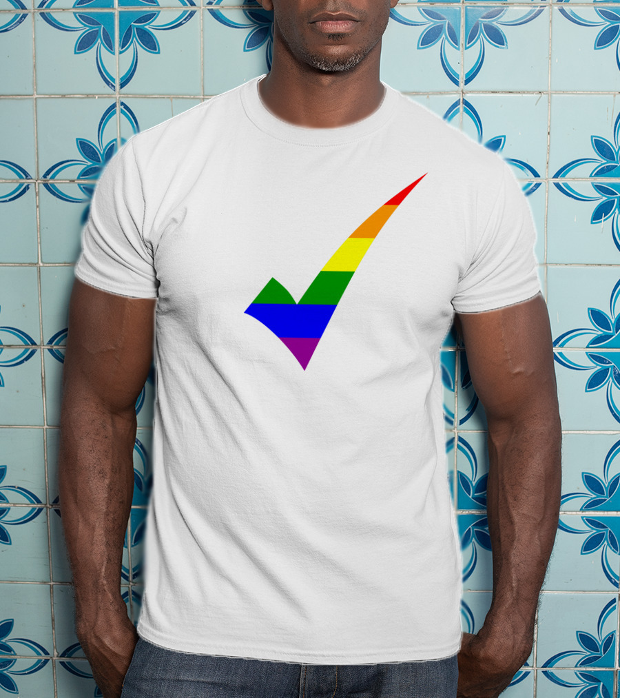 Rainbow Check T-Shirt