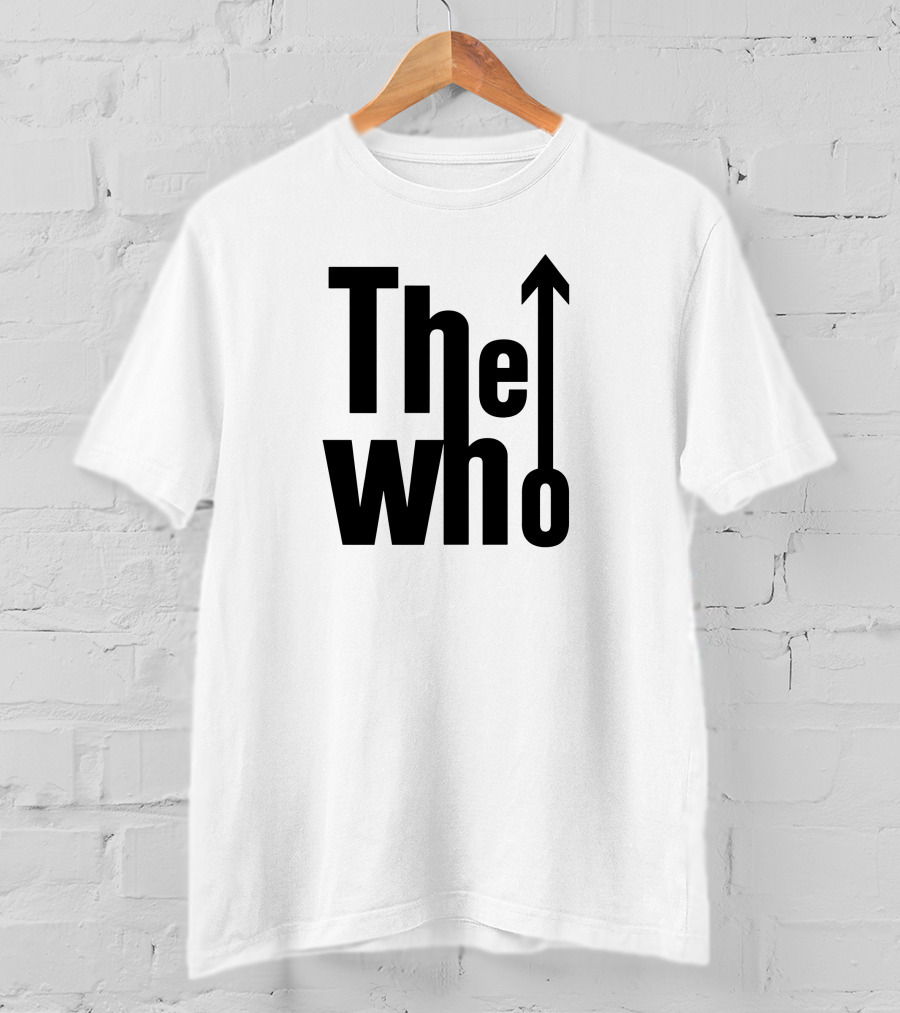 The Who Classic Band Logo With Iconic Up Arrow T-Shirt