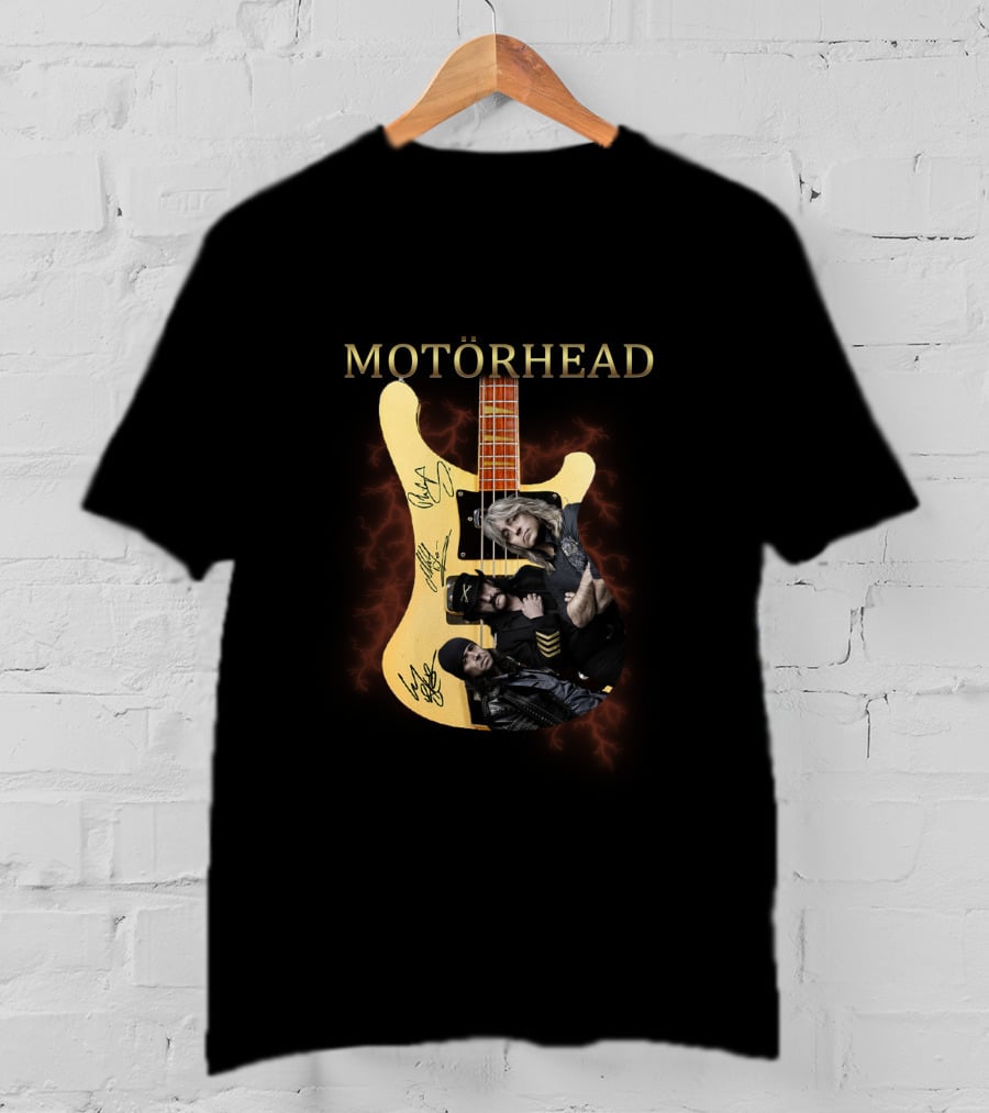 MOTÖRHEAD Guitar Collage With Band Members T-Shirt