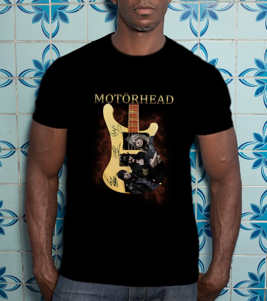 MOTÖRHEAD Guitar Collage With Band Members T-Shirt