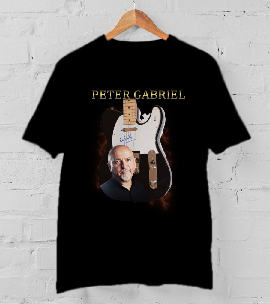 Peter Gabriel Guitar With Autograph T-Shirt