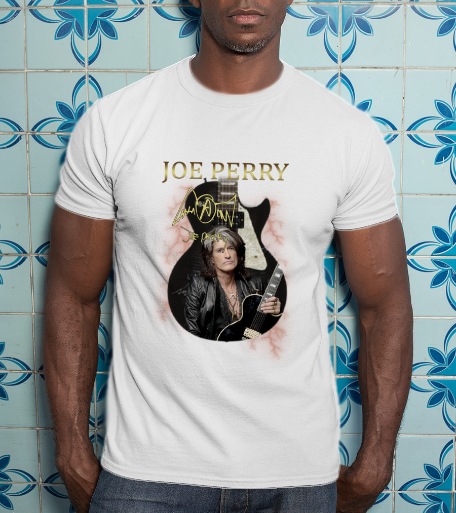 Joe Perry Aerosmith Signature Guitar Iconic T-Shirt