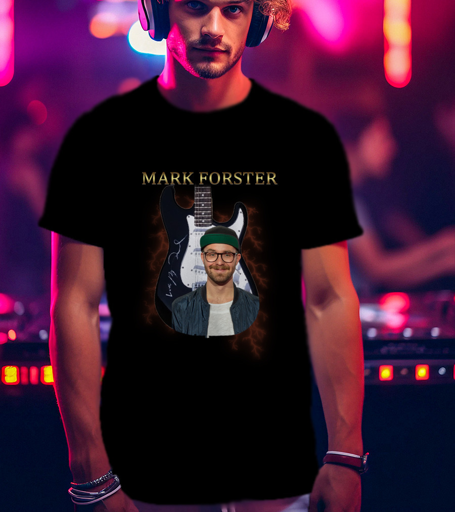 MARK FORSTER Signature Guitar With Lightning T-Shirt