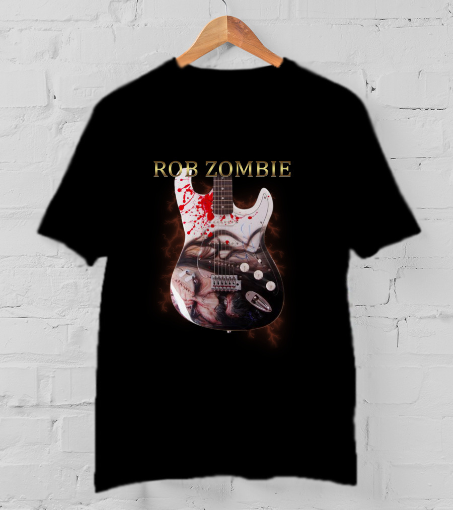 Rob Zombie Bloody Electric Guitar T-Shirt