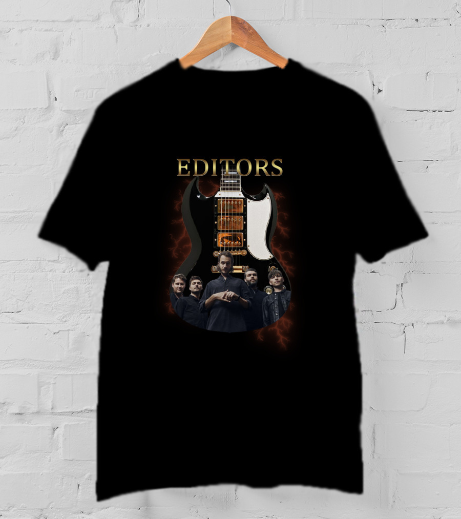 EDITORS Signature Guitar Band Members T-Shirt
