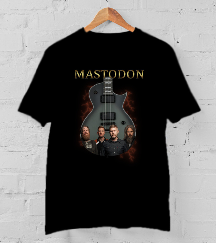 Mastodon Guitar Band Members Electric Lightning T-Shirt
