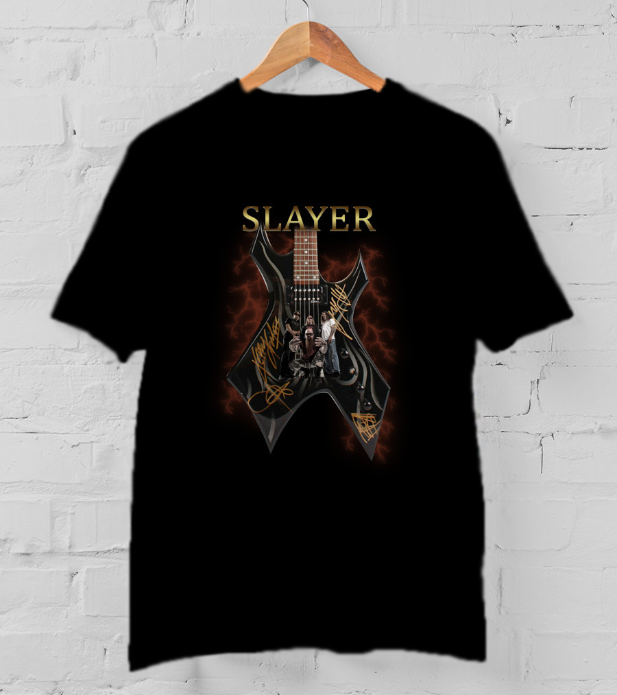 Slayer Electric Guitar With Band T-Shirt