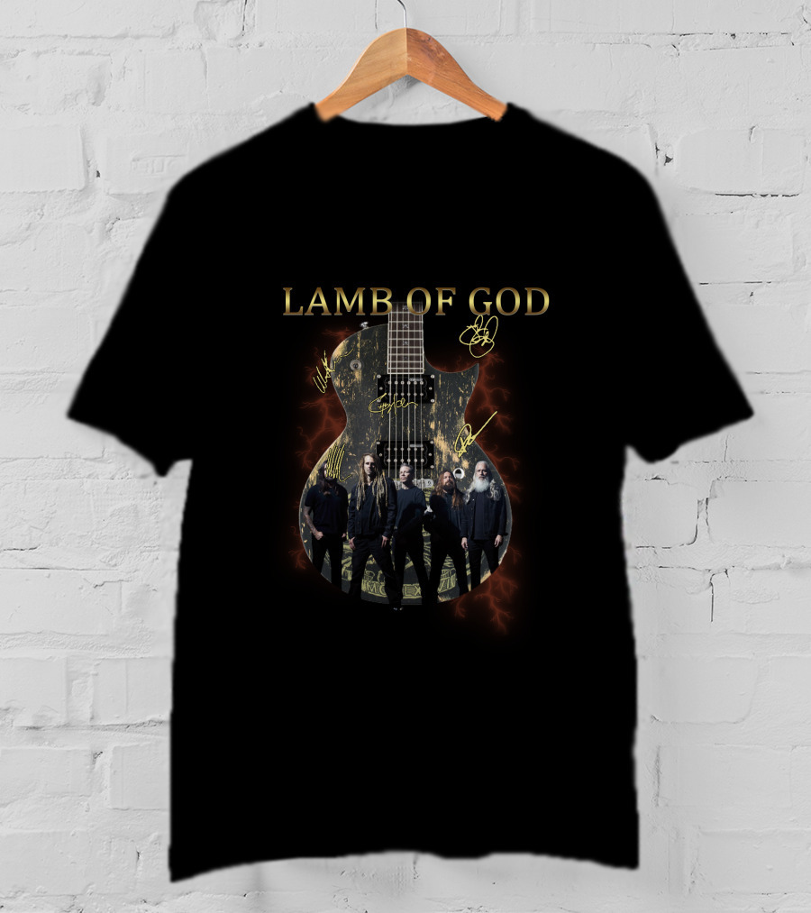 Lamb Of God Band Guitar T-Shirt