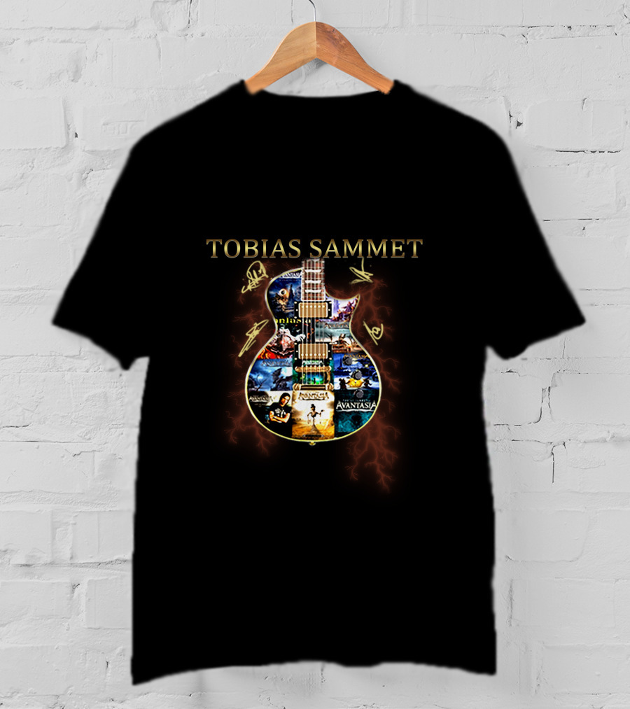 Tobias Sammet Avantasia Signature Guitar Collage T-Shirt