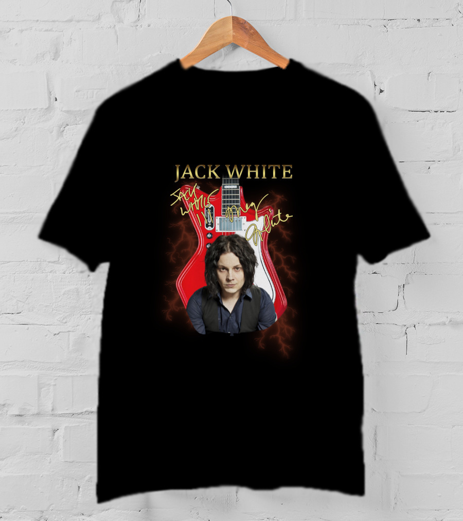 Jack White Signature Guitar Red Electric T-Shirt