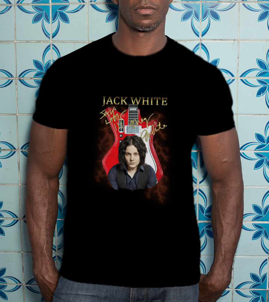 Jack White Signature Guitar Red Electric T-Shirt