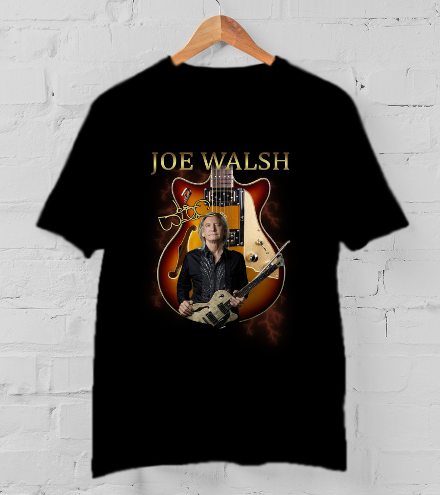 JOE WALSH Signature Guitar Art Rock Legend T-Shirt