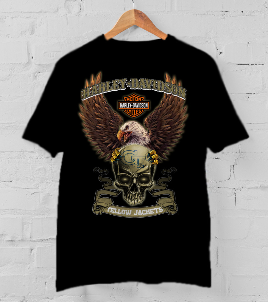 Harley Davidson Motor Cycles Yellow Jackets Gt T-Shirt