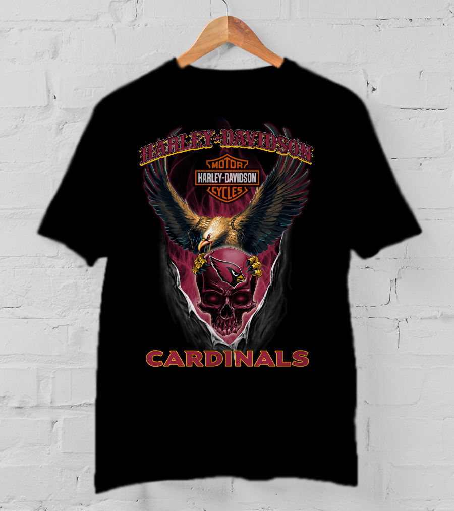Harley Davidson Cardinals Arizona Motor Cycles T-Shirt