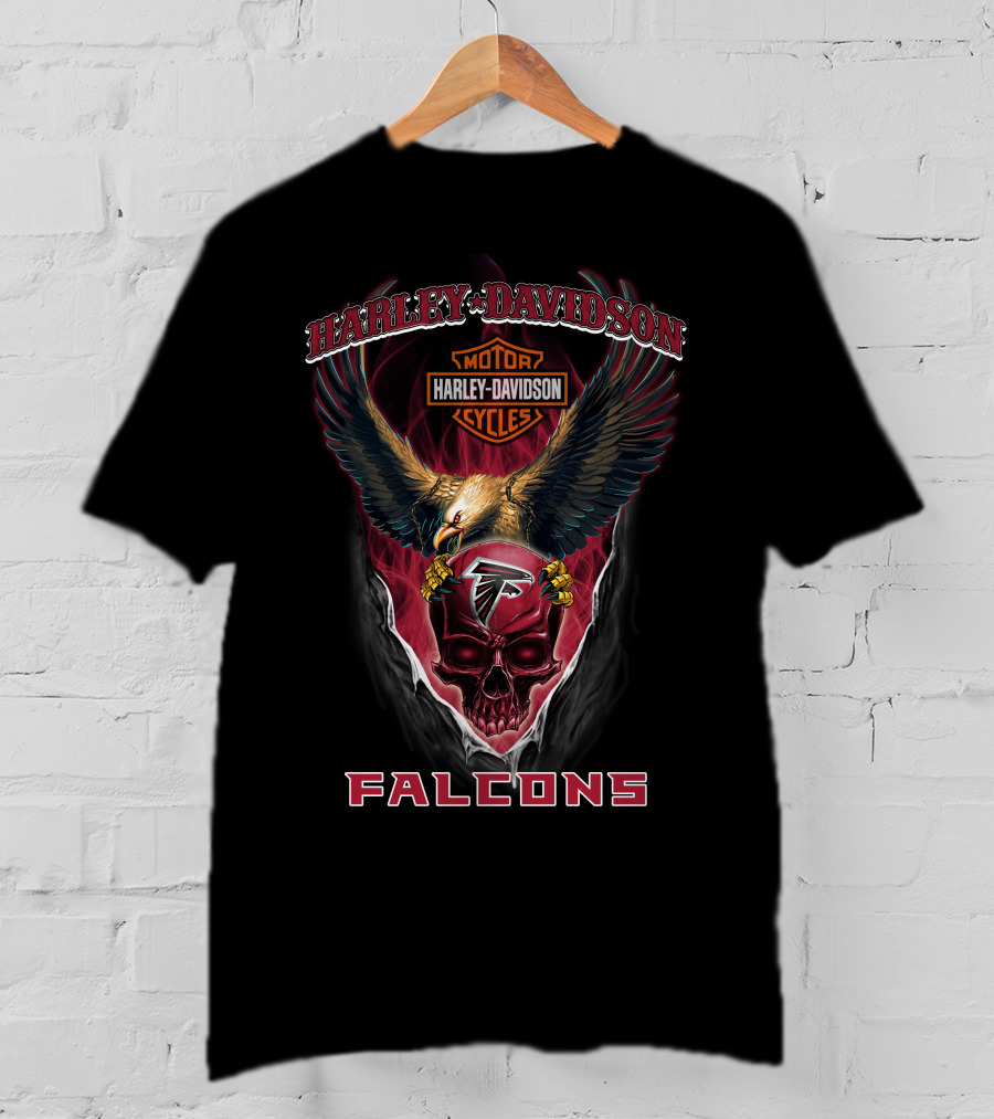 Harley Davidson Motorcycles Falcons T-Shirt