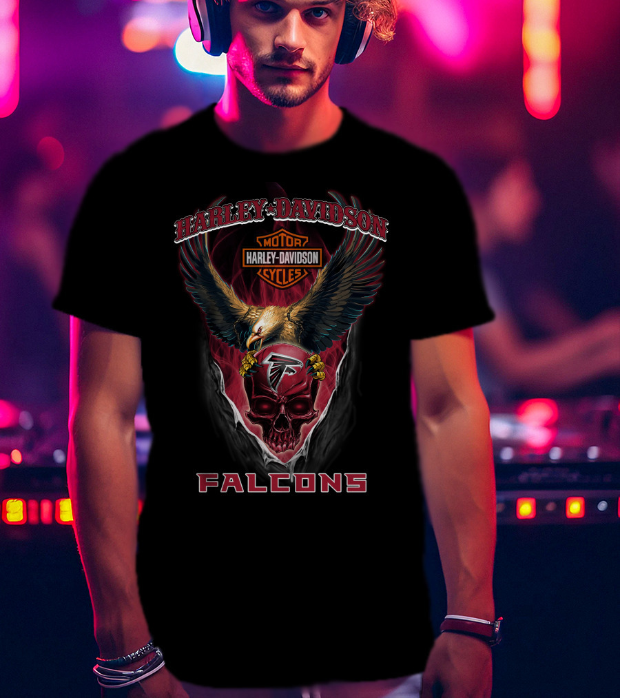 Harley Davidson Motorcycles Falcons T-Shirt