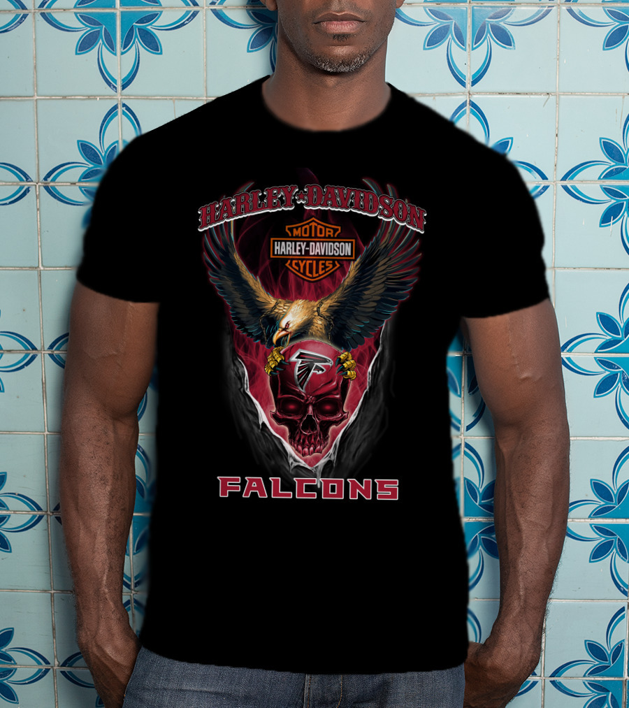 Harley Davidson Motorcycles Falcons T-Shirt