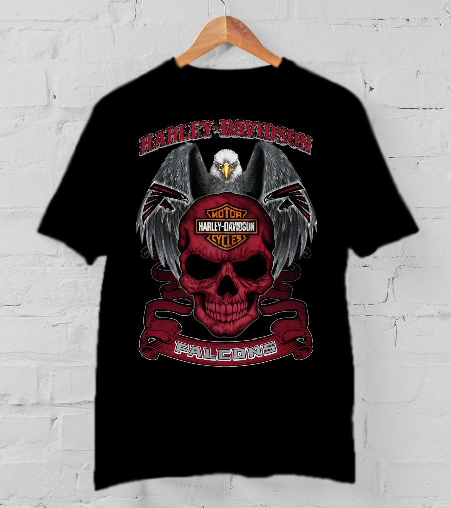 Harley Davidson Motor Cycles Eagles Falcons Atlanta Dvt-Nfl M1Htn T-Shirt