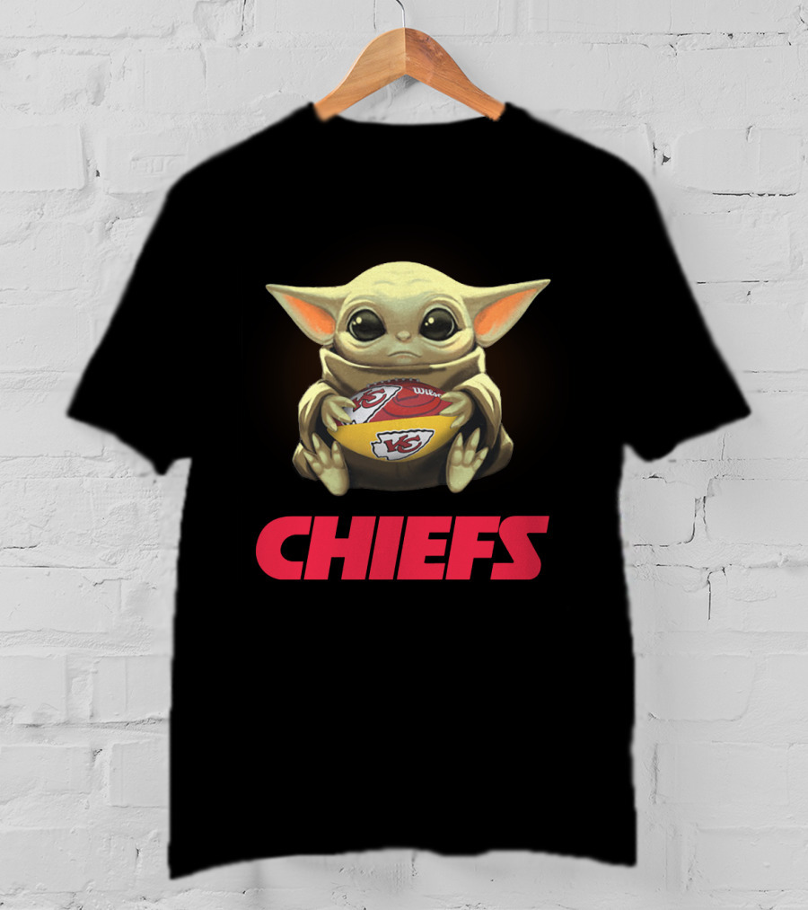 Yoda Baby Chiefs Football Fan Merchandise T-Shirt