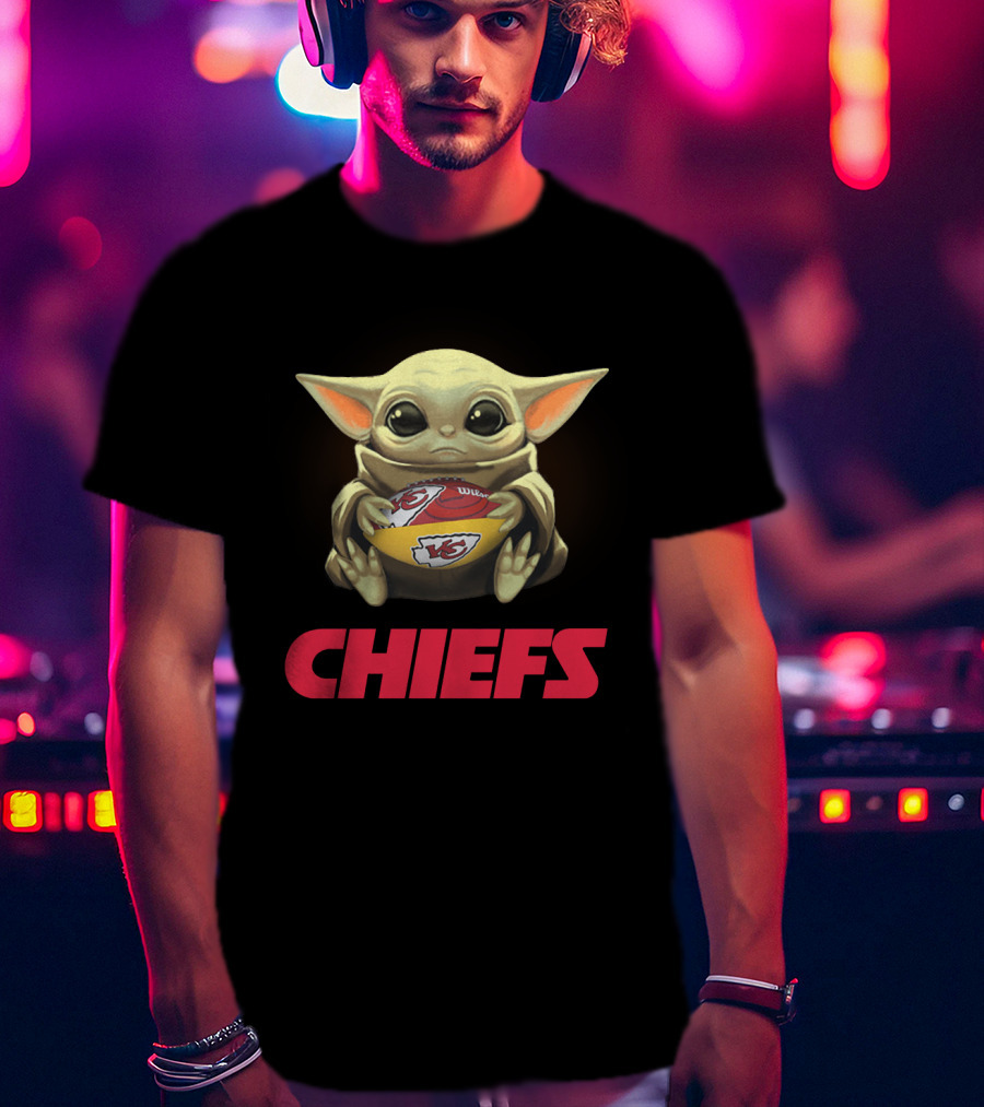 Yoda Baby Chiefs Football Fan Merchandise T-Shirt