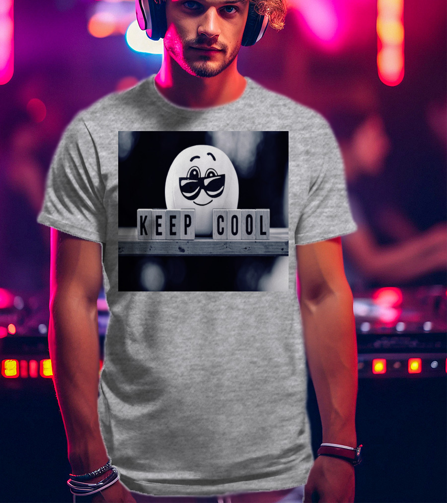 Keep Cool Emoji With Sunglasses T-Shirt