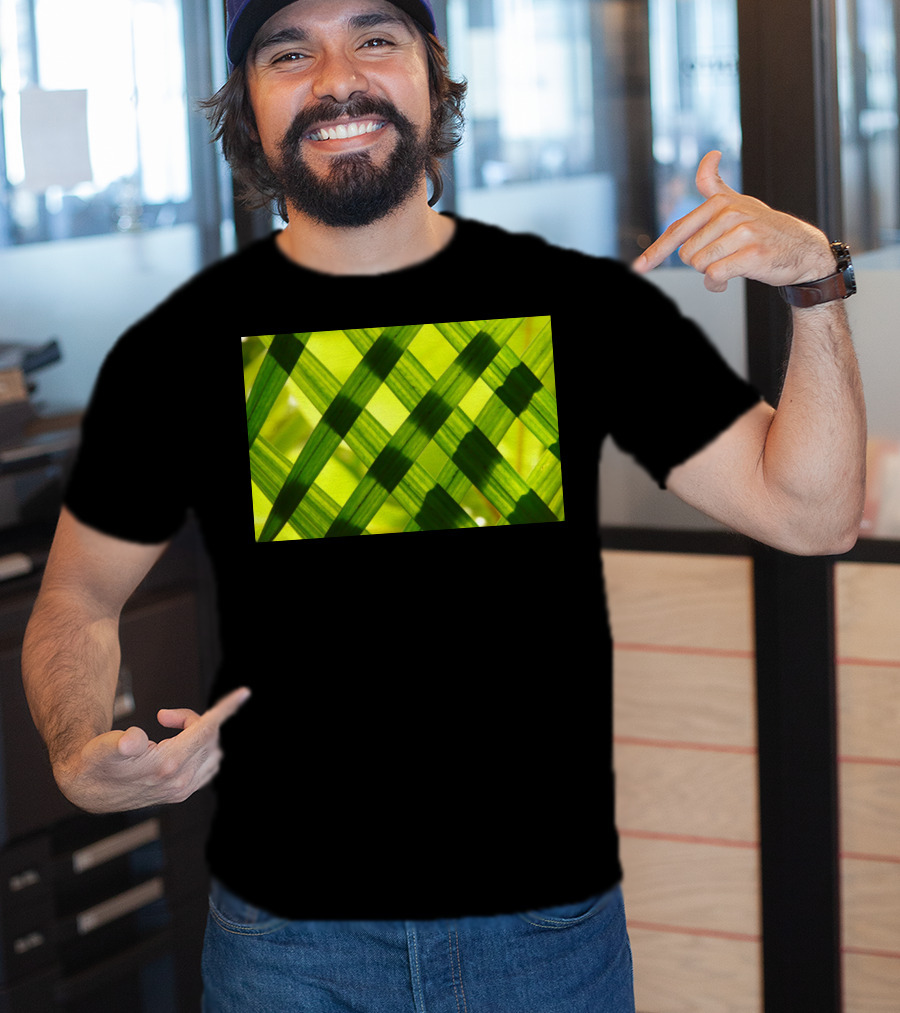 Green Reed Weaving T-Shirt