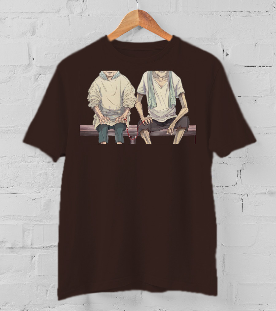 Grow Old With You Elderly Couple Sitting Together T-Shirt