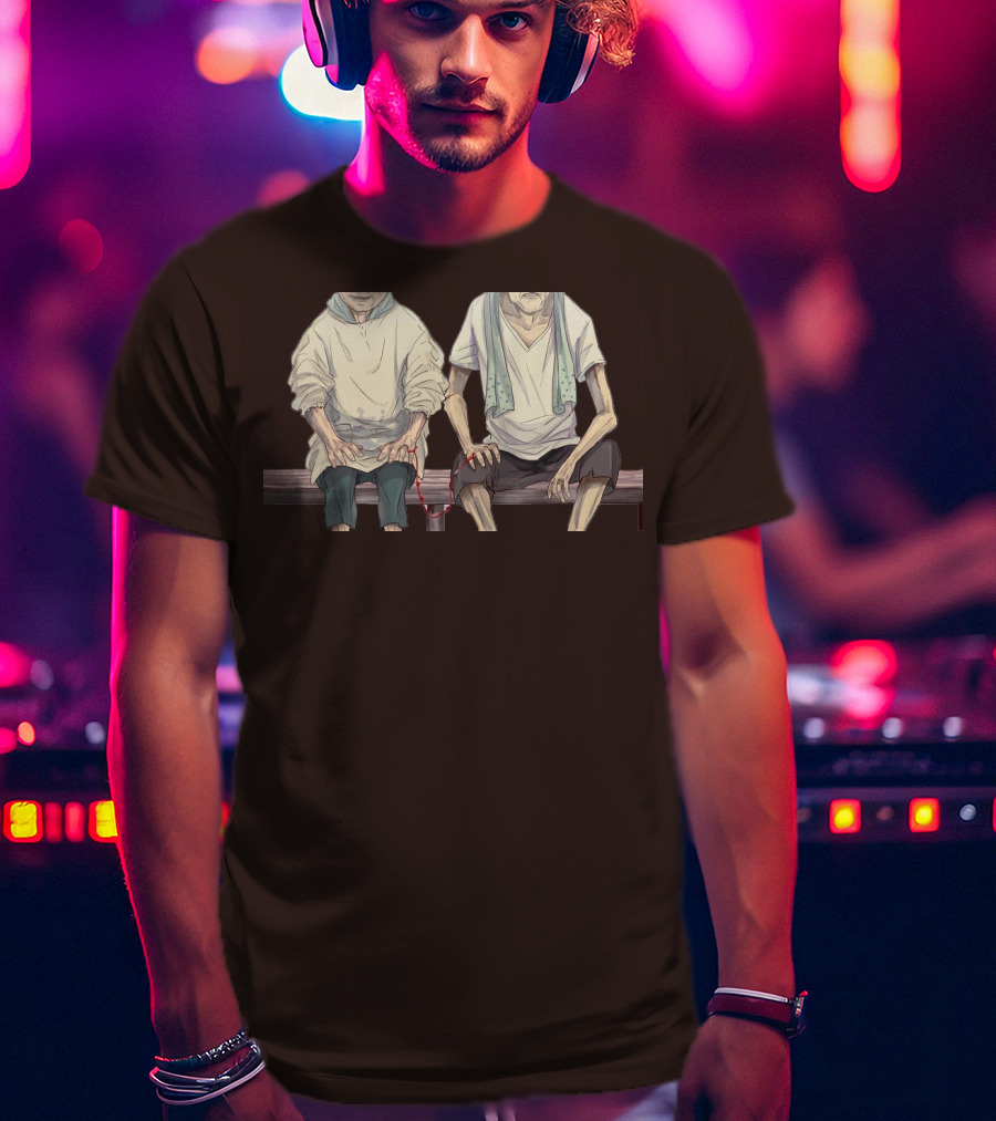 Grow Old With You Elderly Couple Sitting Together T-Shirt