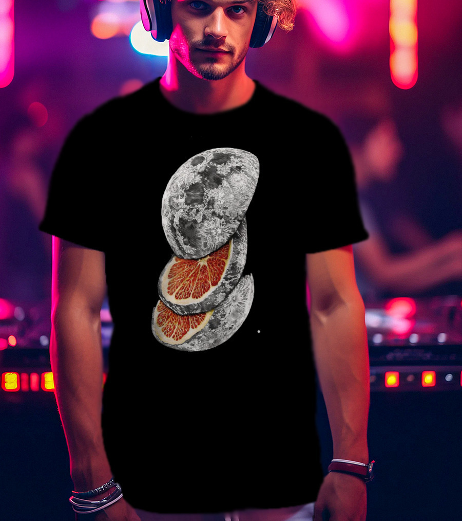 LEMON MOON Space Citrus Fusion With Blood Orange Layers T-Shirt