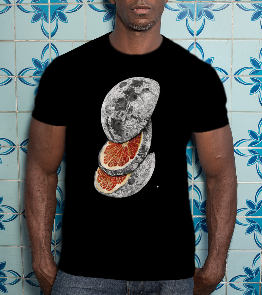 LEMON MOON Space Citrus Fusion With Blood Orange Layers T-Shirt